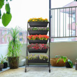 5 Tiers Vertical Garden Bed, Vertical Garden Planter Indoor and Outdoor, Vertical Elevated Garden Bed Perfect for Vegetables Flowers Herbs - Image 10