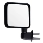 Left Manual Mirror Textured fit for Jeep Wrangler Unlimited 2007-2018 Black - Image 2