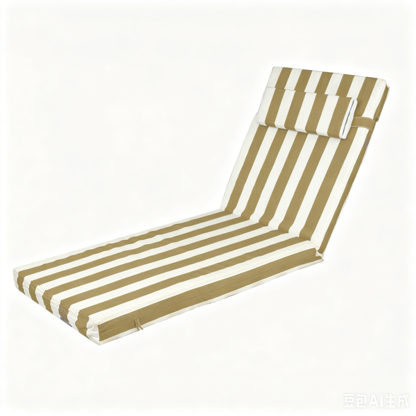 Outdoor Chaise Lounge Cushion, 72 in. x 21 in. x 3 in. Waterproof Fade-Resistant Patio Chair Pad for Pool Beach