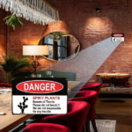 CIFbuy 1pc Fun Spiky Plant Warning Sign, Cactus Danger Metal Plate, Heavy-Duty Aluminum Decor, Red Text Outdoor Yard Garden Sig Warning ikTok, Warning ikTok, inum Decor Self-anckup LogiopSigDuty - Image 2