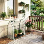 Mini Greenhouse with PE Cover, Indoor Outdoor Plant Gardening Green House for Garden Backyard, 36*18*33in, White - Image 17