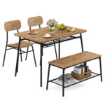 Multifunctional Kitchen Cupboard with Adjustable Shelves, Stemware Rack & Drawer, Anti-Toppling Design - Image 21