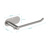 Paper Towel Holder - Self-Adhesive or Drilling, stainless steel wall-mounted paper towel holder for kitchen, bathroom - Image 2