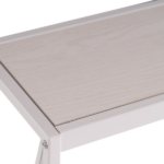 Same Code 84911617 Triamine Board Cross Iron Frame Porch Table Sofa Side Table Reddish Oak Wood Grain - Image 10