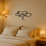 CIFbuy™ Stunning Iron Artfully Crafted 1pc Infinity Heart Metal Wall Art - Timeless Sculpture Symbolizing Eternal Love, Elevates Home Decor (TikTok/temu self-pickup orders)