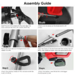 21V Electric Cordless Electric Soil Cultivator - 550W High Power 300RPM, 4-Blade 16 Steel Tines , 4000mAh Battery + Battery Display, Safety Protection + Auxiliary Handle, Perfect for Weeding/Lawn Care - Image 4