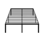 Black Full Size Simple Basic Platform Metal Bed Frame - 14 Inch Bed Height - Image 3