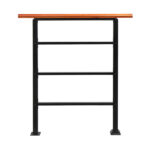 Replace 80617397 Handrails for Outdoor Steps, Wrought Iron Solid Wood Hand Railing for Concrete Steps, Porch Steps, Wooden Steps, Fits 1 to 3 Steps - Image 7