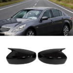 fit for Infiniti G25 G37 Q40 Q60 2009-2015 Gloss Black Sde Wing Mirror Cover Cap - Image 14