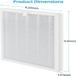 (2 PCS) VEWIOR H13 True HEPA Replacement Filter for ClearAir-A6 Air Purifier, Captures 99.97% Dust, Smoke, Pet Dander, Compatible with A6 Model (Ships from FBA warehouse, Banned by Amazon) - Image 2