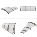 Same Code 51069445 HT-300 x 100 Household Application Door & Window Rain Cover Eaves Transparent Board & Gray Holder - Image 10