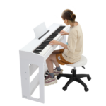 Do Not Sell on Amazon Glarry GDP-104 88 Keys Full Weighted Keyboards Digital Piano with Furniture Stand, Power Adapter, Triple Pedals, Headphone, for All Experience Levels White - Image 28