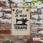 CIFbuy Vintage Sewing Machine Metal Sign, Retro Iron Wall Art With Czech Quote "Sewing Is My Relax", 2D Flat Decor For Home, 7.87x11.81 TikTok, TikTok, 1.81 Self-pickup Logiopics - Image 6
