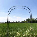 7'8" H x 4'5" W Metal Garden Arch Trellis,Adjustable Arbor Trellis for Garden Climbing Plants Support - Image 10