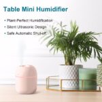 Portable Mini Humidifier, 220ml,Small Cool Mist Humidifier, USB Personal Desktop Humidifier For Bedroom Travel Office Home - Image 2
