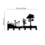 CIFbuy™ Couple Love Key Holder Iron Wall Mounted Clothing Organizer (TikTok, temu pick-up service) - Image 2