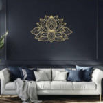 CIFbuy™ Iron Mandala Lotus Wall Art, Zen Style Wall Hanging, Luxury Theme Home Decor (TikTok, Temu: Self-pickup available) - Image 2
