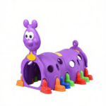 2-Section Purple Toddler Play Tunnel – Kids Crawl & Climb Through Indoor Outdoor Play Structure - Image 2