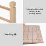 Replace 50941446 Arch Bridge Small Wooden Bridge Courtyard Outdoor Anticorrosive Wood Landscape Bridge Burlywood - Image 14