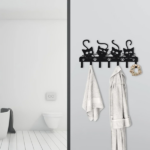 CIFbuy Creepy Black Cats Wall - Mounted Key Holder with 7 Hooks and Adorable Halloween Cat Designs - Ideal Spooky Home Decor.Utility Hooks-CIF BUY(TikTok/temu self-pickup orders) - Image 5