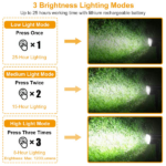 Solar Powered Outdoor Spotlight 32 High Brightness LED 800LM Output, Day Night Auto Switch 3 Brightness Levels Adjustable Panel Two Installation Methods ABS Housing for Yard Patio Path Garage Driveway - Image 3