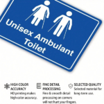 CIFbuy 1pc Blue Ambulant Toilet Tin Sign 8x12in Waterproof Metal Plaque, Metal Plaque, Art For Indoor Outdoor Home Decor TinikTok, TinikTok, Self-f ckup Logiopcorframed 2D - Image 5