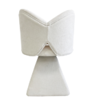 Vanity Chair with Butterfly Back,Swivel Accent Chair Dining Chairs,Makeup Stool for Bedroom Dressing Table,Suitable for Living Room,Dining Room,Study,Recreational Areas WHITE - Image 3