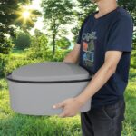 Portable Toilet with Non-slip Mat Grey - Image 17