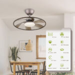 Light Pro 22 in. LED Indoor Coffee Smart Ceiling Fan with Remote Control [Unable ship on weekends, TK/TEMU only for pickup, only TX10643 warehouse supports GOFO] - Image 3