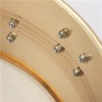 [Do Not Sell on Amazon] 13" & 14" Timbales Drum Set with Stand and Cowbell Golden - Image 12