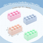 64 PCS Building Blocks Set for Toddlers 18+ Months, BPA-Free PP Educational Construction Toys - Image 4