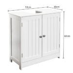 Storage Furniture Bathroom Sink Cabinet White - Image 2