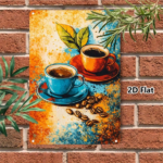 CIFbuy Vintage | Coffee Beans Tinplate Painting 1PC Waterproof Rustproof 2D Flat Iron Wall Art Retro Hanging Sign Home Kitchen Living R TikTok, TikTok, ng R Self-pickup Logiopics - Image 6