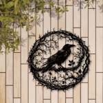 CIFbuy Gothic Black Crow Wall Art Vintage Industrial Bird Silhouette Wall Decor for Living Room Bedroom(TikTok, temu pick-up service) - Image 5