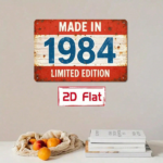 CIFbuy 1pc 1984 Limited Edition Retro Iron Metal Wall Sign" Sign, Vintage Rustproof UV Resistant Plaque, Resistant Plaque, 2D Flat Unframed Decor 7.87x11.81in Metal WalikTok, Metal WalikTok, t Self-pickup Logiopics - Image 6