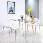 4pcs Bird's Nest Style Lounge Chair White - Image 37