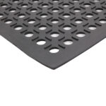 Bar Kitchen Industrial Multi-functional Anti-fatigue Drainage Rubber Non-slip Hexagonal Mat 60*90cm[Same code: 31236019] - Image 5