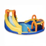 6-in-1 Inflatable Water Slide Bounce House – Kids Jumping Castle with Slide, Basket, Pool, Climbing Wall & Tunnel for Backyard Summer Water Party - Image 2