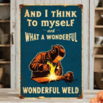 CIFbuy Classic Metal Iron Sign For Welders, Sturdy Wall Art For Home Bar Garage Gym, Engaging Room Decor Gift TikTok, TikTok, Gym Self-pickup Logiopics - Image 8