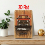 CIFbuy 1pc 2D Flat Red Off-Road Car Metal Sign, 7.87*11.81 Inch Waterproof Vintage Wall Plaque, Wall Plaque, Outdoor Garage Art Decor Off-Road CarikTok, Off-Road CarikTok, que Self-1 ckup Logiopor - Image 7