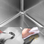Pull-out Facuet Single Bowl Sink Kitchen Vegetable Sink 304 Whale Waterfall Sink Dish Sink Household Vegetable Washing Basin, Dark Gray[Unable ship on weekends, TK/TEMU only for pickup, only TX10643 warehouse supports GOFO] - Image 10