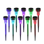 10pcs 5W High Brightness Solar Power LED Lawn Lamps with Lampshades Seven Color - Image 11