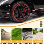 Lamborghini Poison Small Dual Drive 12V 4.5AH with 2.4G Remote Control Sports Car Electric Car Black - Image 20