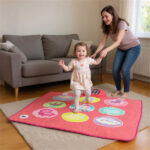 Pink Kids Dance Mat (3+ Ages), 5 Difficulty Levels & 9 Demo Songs, Non-Slip Safe Design - Image 7