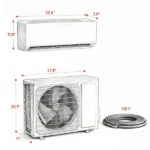 115V WIFI Enabled Inverter Mini Split Air Conditioner, AC Unit Cools up to 750 Sq.Ft - Image 3