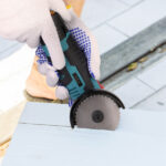 Cordless Mini Angle Grinder- 2x12V 1100mAh Batteries , 19000RPM Motor, Air Vents for Heat Dissipation - Includes Cutting Wheels/Saw Blade/Sanding Disc for Metal/Wood/Tile - Image 2