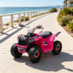 6V Blue Kids Electric Motorcycle: Training Wheels, Single-Button Start – Toddler Toy - Image 9
