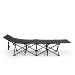 Same Code 17997929 Folding Camping Cot Bed with Soft Pad, Portable Outdoor Cot, Adults Sleeping Bed for Home Office Nap Beach Travel, Black - Image 8