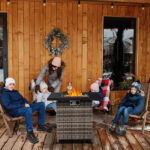 28-Inch Fire Table 50000 BTU Gas Firepit with Volcanic Stone Black - Image 9