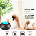 550ML Essential Oil Diffuser BPA Free Ultrasonic Aromatherapy Diffuser, with 7-Color Lights Waterless Auto Shut Off for Home Room pet Room - Black - Image 7